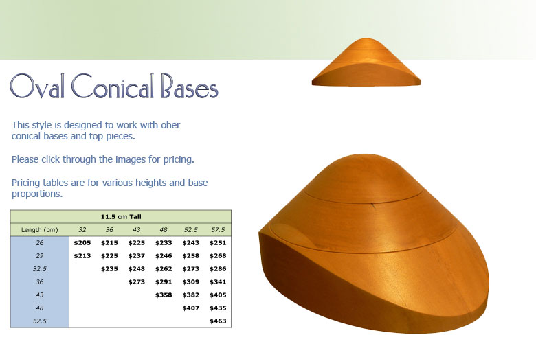 Oval Conical Bases 4